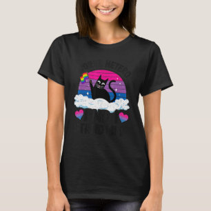 Schlechter Hetero Und Ich Stehe Bi Es Katze Bisexu T-Shirt