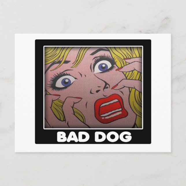 schlechter Hund 2 Postkarte (Vorderseite)