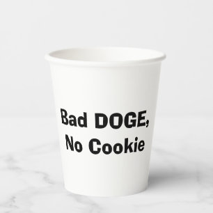 Schlechter Hund, kein Keks Pappbecher