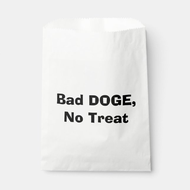 Schlechter Hund, keine Leckerei Geschenktütchen (Vorderseite)