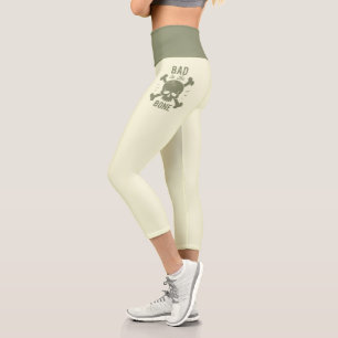 Schlechter Knochenhaut und Querknochen Capri Leggings