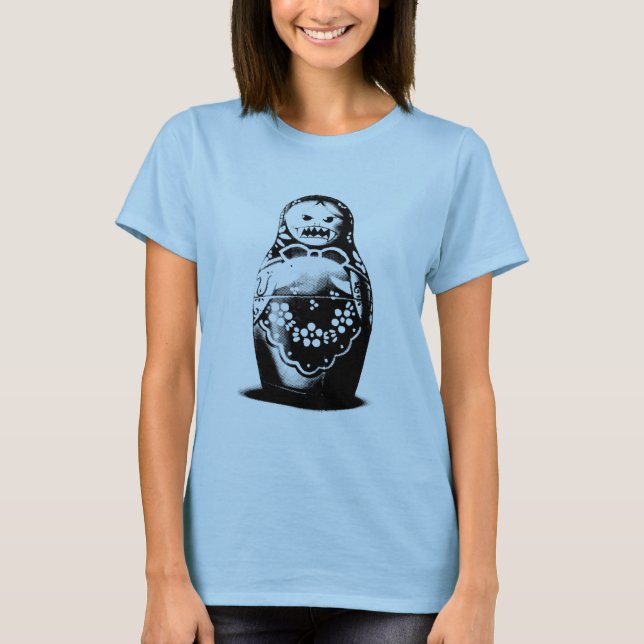 Schlechter Matryoshka Puppen-Russe - Pop-Kunst-T - T-Shirt (Vorderseite)