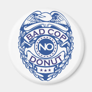 Schlechter Polizist kein Krapfen - Blau Magnet