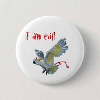 Schlechter SchwefelCockatoo mit Haube Button