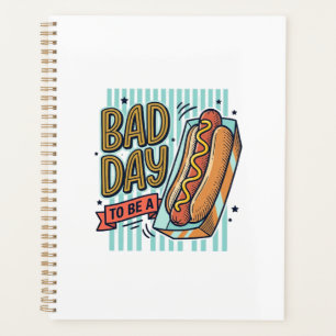 Schlechter Tag Hot Dog Retro Vektor-Shirt-Design_1 Planer