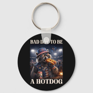 Schlechter Tag, um ein Hot Dog zu sein Patriotisch Schlüsselanhänger