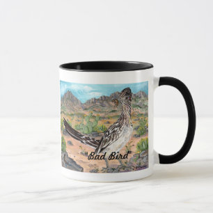 "Schlechter Vogel" Roadrunner und Kokopelli Tasse