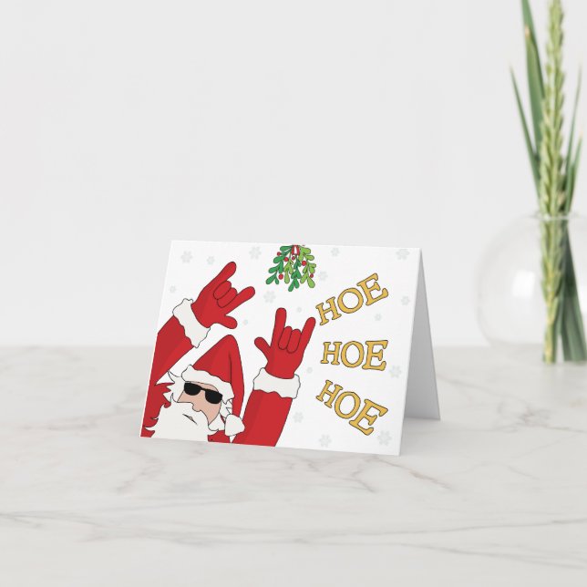 Schlechter Weihnachtsmann Karte (Vorderseite)