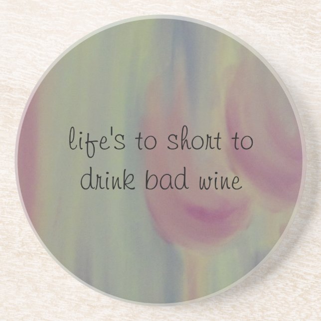 schlechter Wein Untersetzer (Vorne)