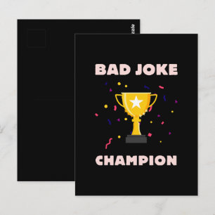 Schlechter Witz Champion Postkarte