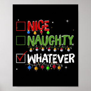Schlechtes Gutes Egal Weihnachten Weihnachtsmann  Poster