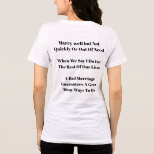 Schlechtes Hochzeits-T-Shirt Tri-Blend Shirt