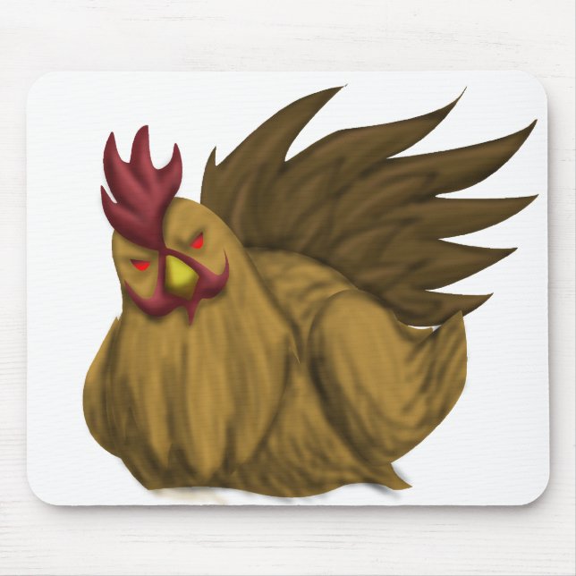 Schlechtes Huhn Mousepad (Vorne)