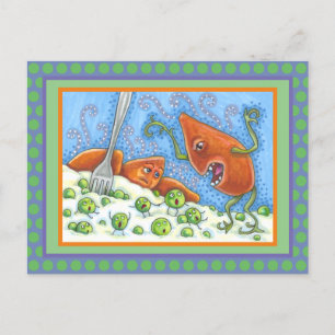 SCHLECHTES JAMBELLING IN PEAS, FUNNY ERNTEDANK MEA POSTKARTE