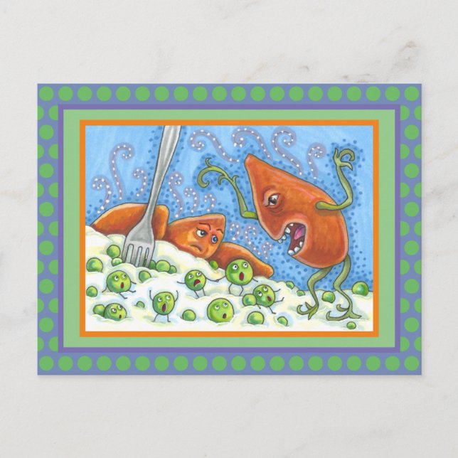 SCHLECHTES JAMBELLING IN PEAS, FUNNY ERNTEDANK MEA POSTKARTE (Vorderseite)