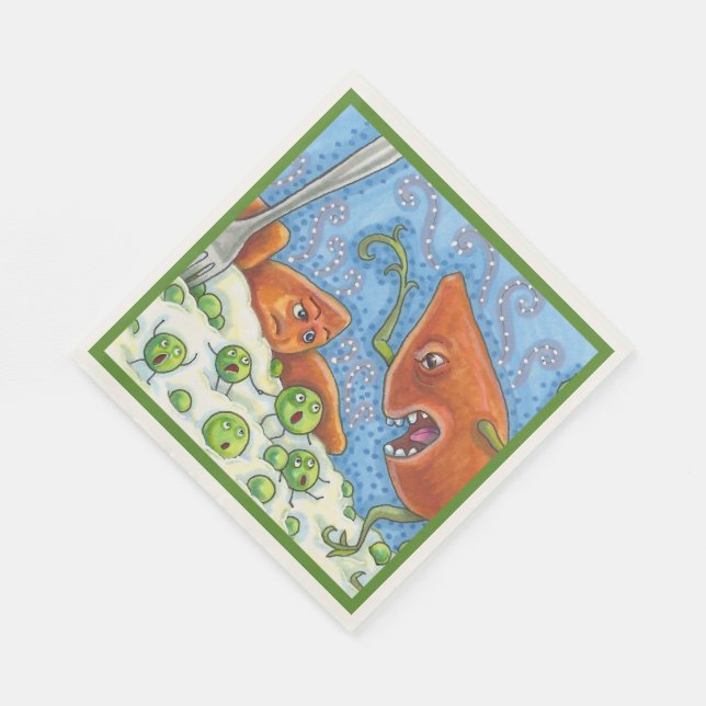 SCHLECHTES JAMBELLING IN PEAS, FUNNY ERNTEDANK MEA SERVIETTE (Ecke)