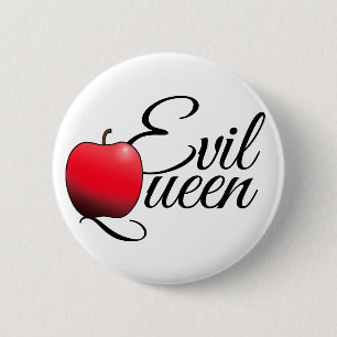 Schlechtes Königin-Rot Apple Button