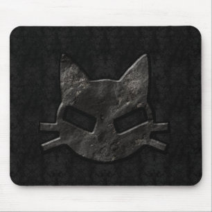Schlechtes Miezekatze-Schwarzes gotisches Mousepad