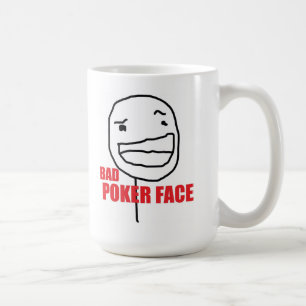 Schlechtes Poker-Gesicht Kaffeetasse