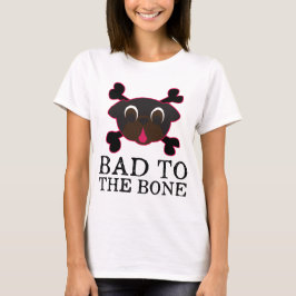 Schlechtes T-Shirt für den schwarzen Knochen