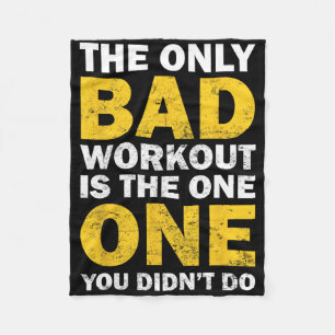 Schlechtes Training - Inspirierender Bodybuilding- Fleecedecke