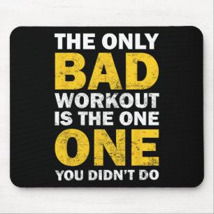 Schlechtes Training - Inspirierender Bodybuilding- Mousepad