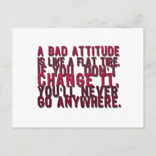 schlechtes Verhalten Postkarte