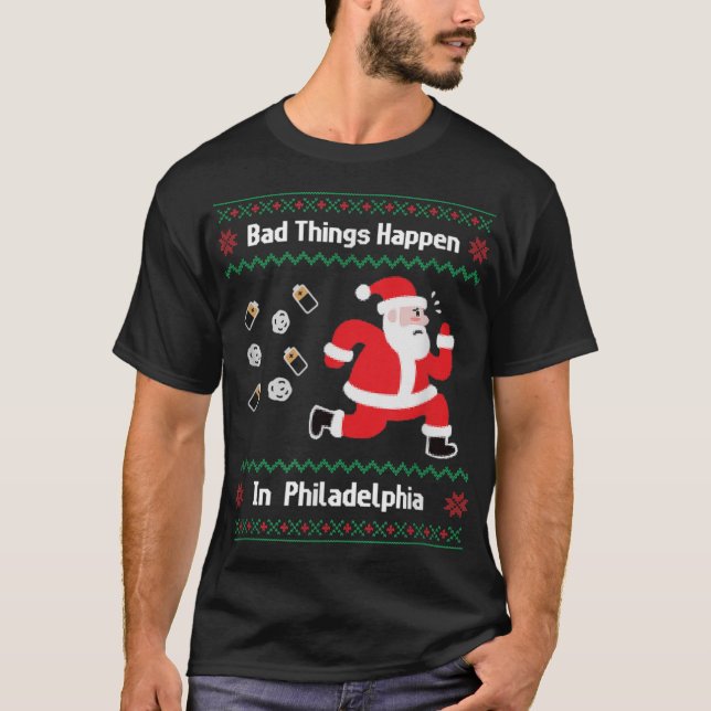 Schlechtes Wetter in Philadelphia T-Shirt (Vorderseite)