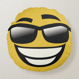 Schlechtes zum Knochen emoji Rundes Kissen