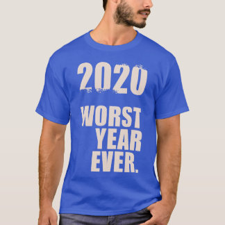 Schlechtestes Jahr überhaupt 70er blaue Familie T-Shirt