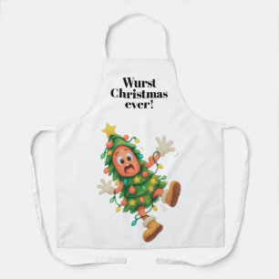 Schlechtestes Weihnachten ever! Lustige Salami Schürze