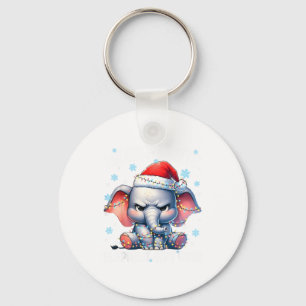 Schlechtestes Weißer-Elefant-Christmas-Xmas unter Schlüsselanhänger