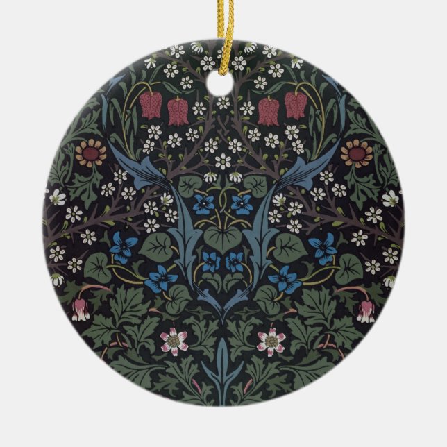"Schlehdorn" Tapetenentwurf, 1892 Keramikornament (Vorne)