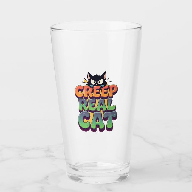 Schleich es echt Katze Glas (Vorderseite)