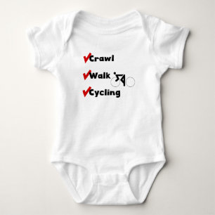 Schleichen-Weg-Radfahren Baby Strampler