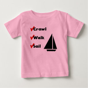 Schleichen-Weg-Segel Baby T-shirt