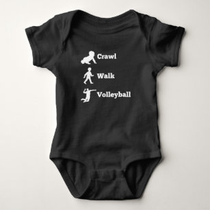Schleichen-Weg-Volleyball Baby Strampler