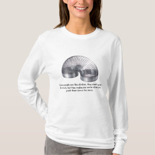 schleichend, sind einige Leute wie slinkies, sie T-Shirt