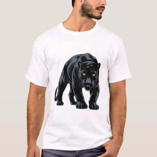 Schleichender Schwarzer Panther-Maskottchen T-Shirt