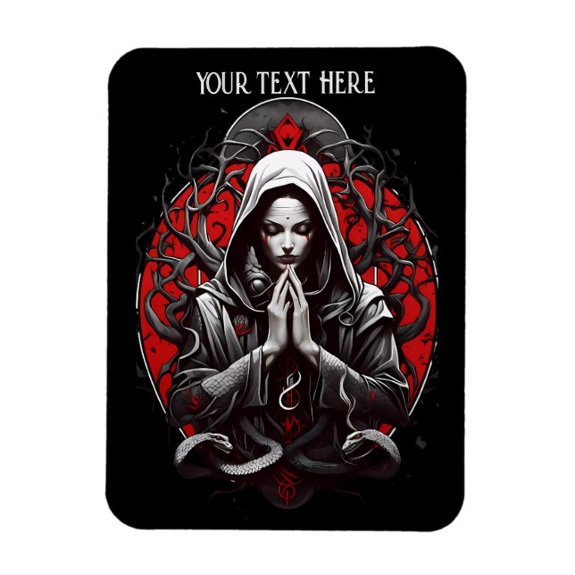 Schleichpriesterin des Schattengartens Magnet (Vertikal)