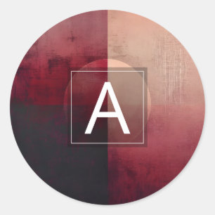 Schleier der Teilung Minimalistisches Design Runder Aufkleber