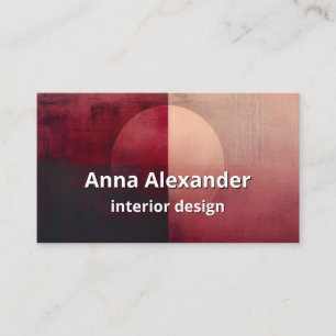 Schleier der Teilung Minimalistisches Design Visitenkarte