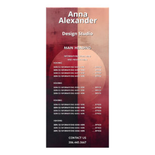 Schleier der Teilung Minimalistisches Design Werbekarte