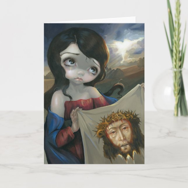 Schleier-" Gruß-Karte "Veronica Karte (Vorderseite)