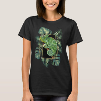 Schleierchamäleon Tropisches Retro Vintage T-Shirt