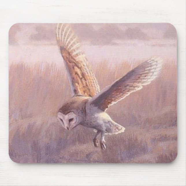 Schleiereule Mousepad (Vorne)