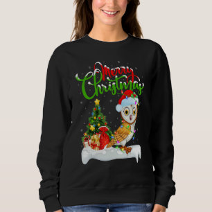 Schleiereule Vogel Weihnachtsdekoration Weihnachte Sweatshirt