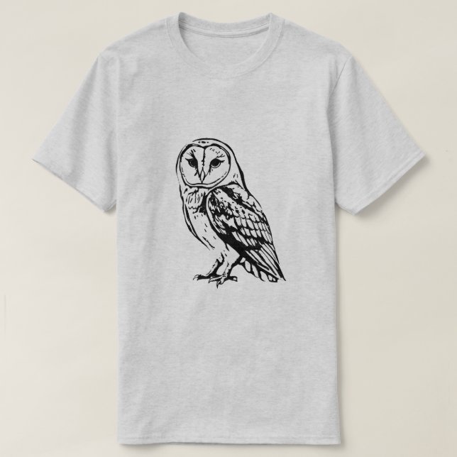 Schleiereule wird oft mit Barred Owl übersetzt, ko T-Shirt (Design vorne)