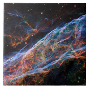 Schleiernebel Supernova-Überreste Hubble-Teleskop Fliese
