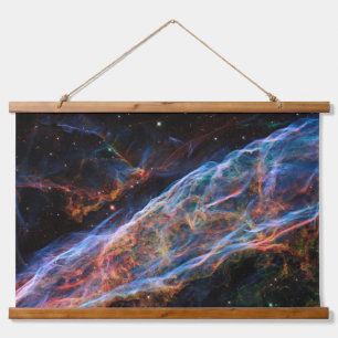 Schleiernebel Supernova-Überreste Hubble-Teleskop Wandteppich Mit Holzrahmen